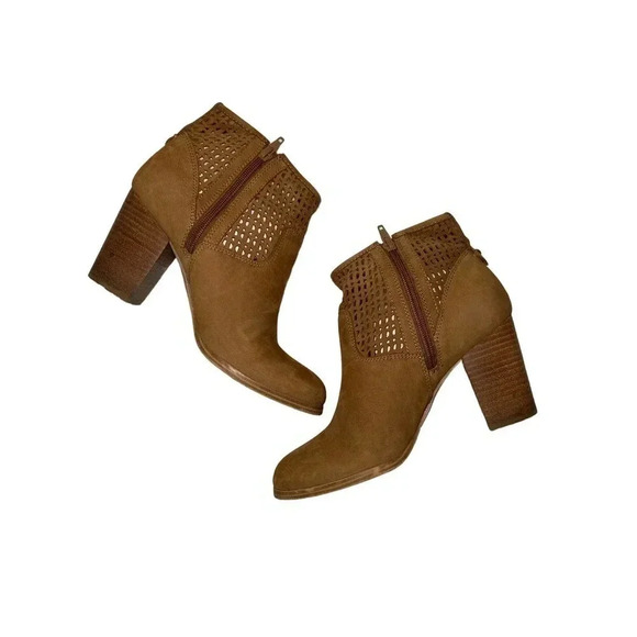 Aldo Camel Suede Ankle Boots SIZE 8.5 - Picture 2 of 8